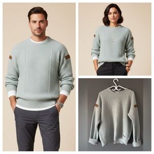 Grandpacore Chunky Knit Crewneck Made in Italy Heritage Oversized